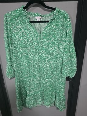 Green Paisley Women's Dress by Crown & Ivy